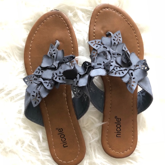 Nicole Shoes - 2 FOR $15 OR 3 FOR $20!! Steel blue sandals